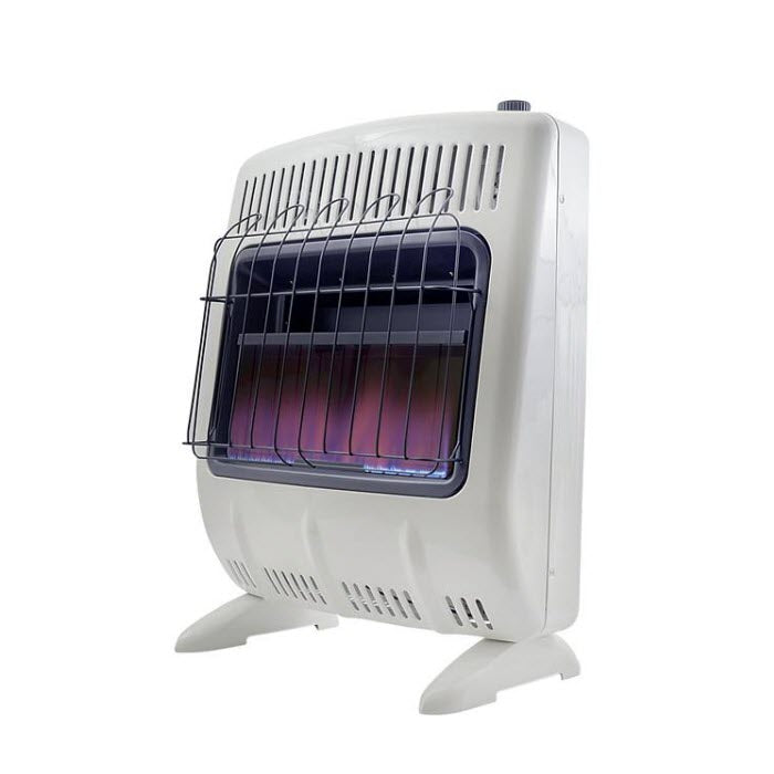 30,000 BTU Vent Free Blue Flame Propane Heater with Thermostat and Blo