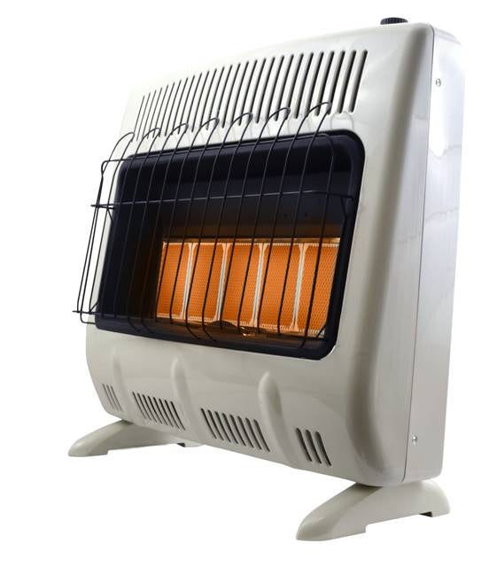 30,000 BTU Vent Free Radiant Propane Heater with Thermostat and Blower