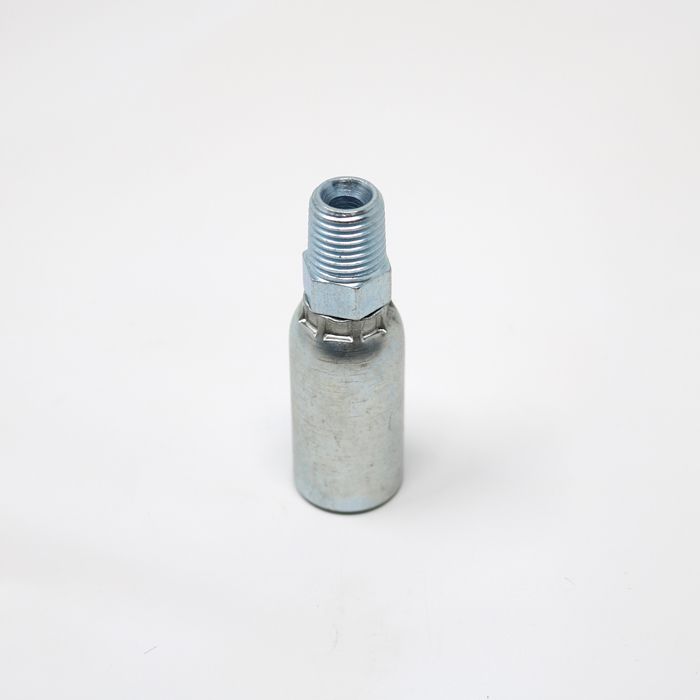 1/4 in Barb x 1/4 in MNPT - Steel with Zinc Coating