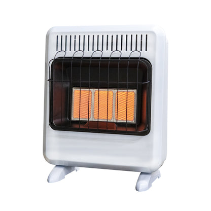 20,000 BTU Vent Free Radiant Natural Gas Heater with Thermostat and Blower