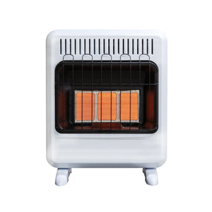 20,000 BTU Vent Free Radiant Natural Gas Heater with Thermostat and Blower