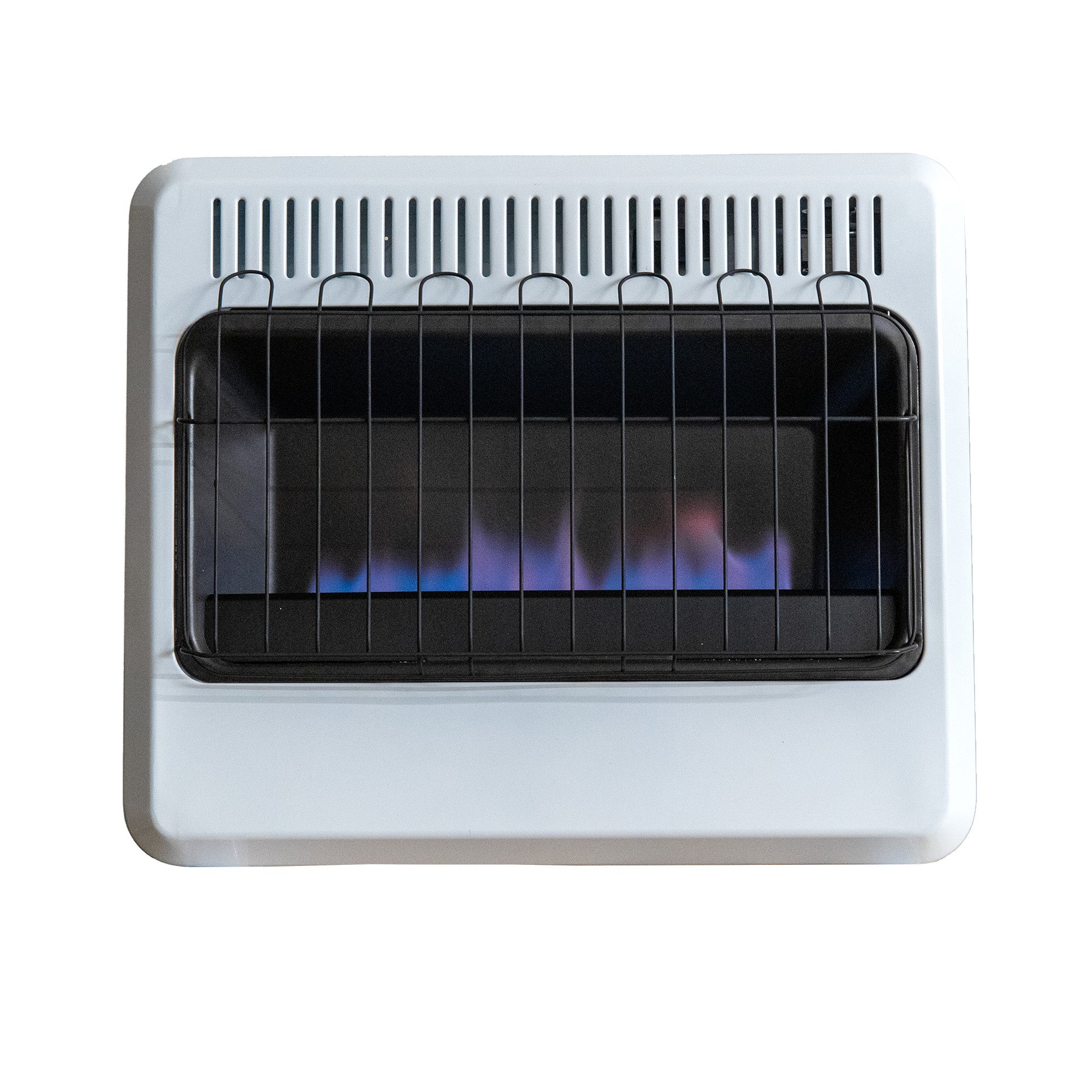 30,000 BTU Vent Free Blue Flame Natural Gas Heater with Thermostat and
