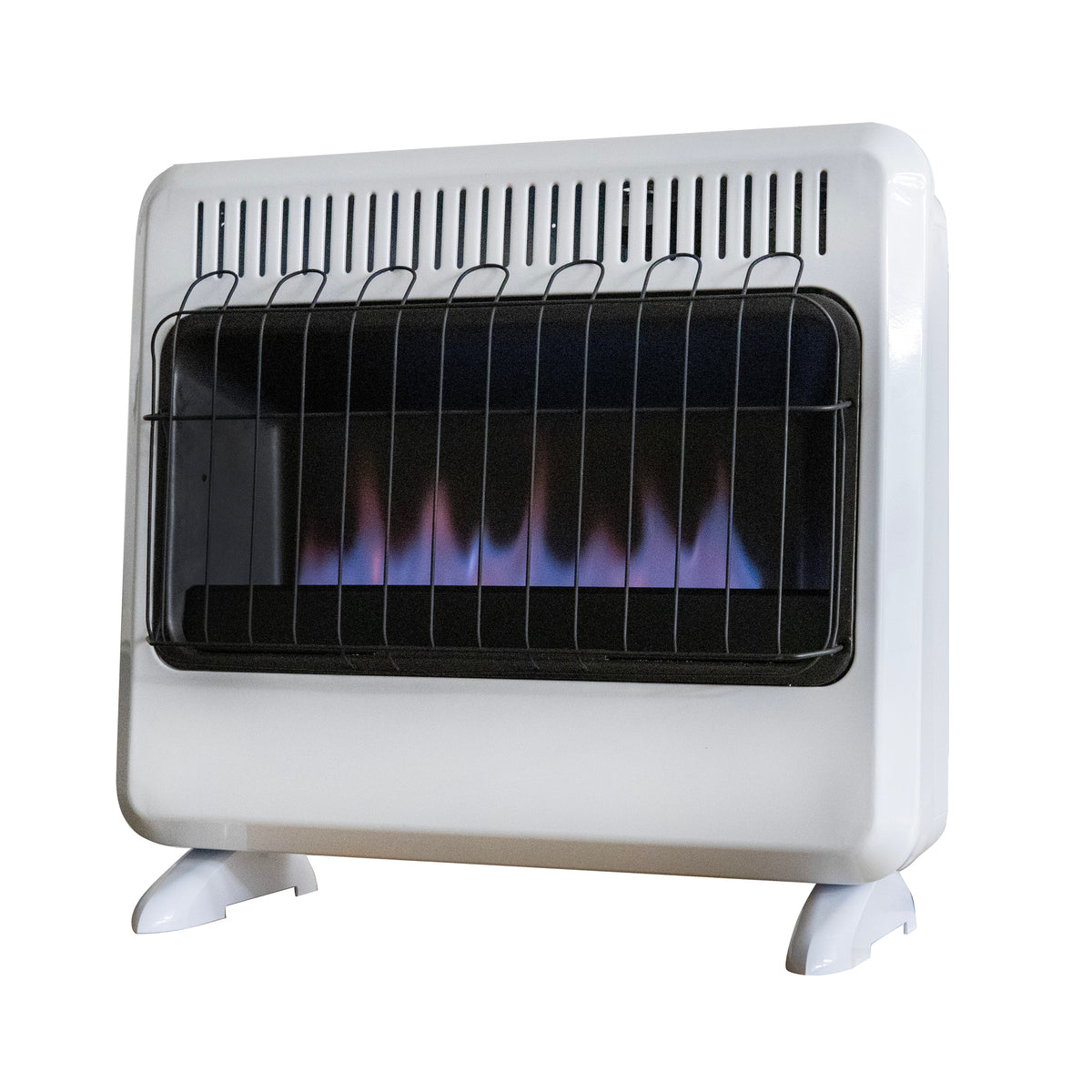 30,000 BTU Vent Free Blue Flame Propane Heater with Thermostat and Blower