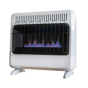 30,000 BTU Vent Free Blue Flame Propane Heater with Thermostat and Blower