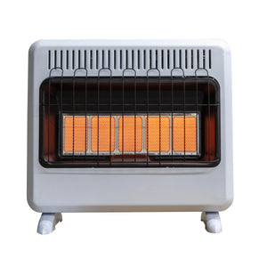 30,000 BTU Vent Free Radiant Natural Gas Heater with Thermostat and Blower