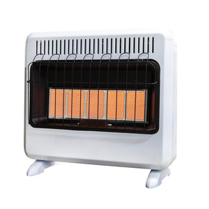30,000 BTU Vent Free Radiant Natural Gas Heater with Thermostat and Blower