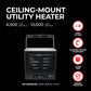 10,000/6,500W 240v Ceiling Mounted Electric Heater