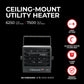 7,500/6,250W 240v Ceiling Mounted Electric Heater