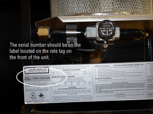 125,000 BTU Portable Radiant Industrial Natural Gas Heater