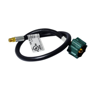 12in Propane Hose Assembly (Green Acme Nut x 1/4in Male Inverted Flare) Bulk