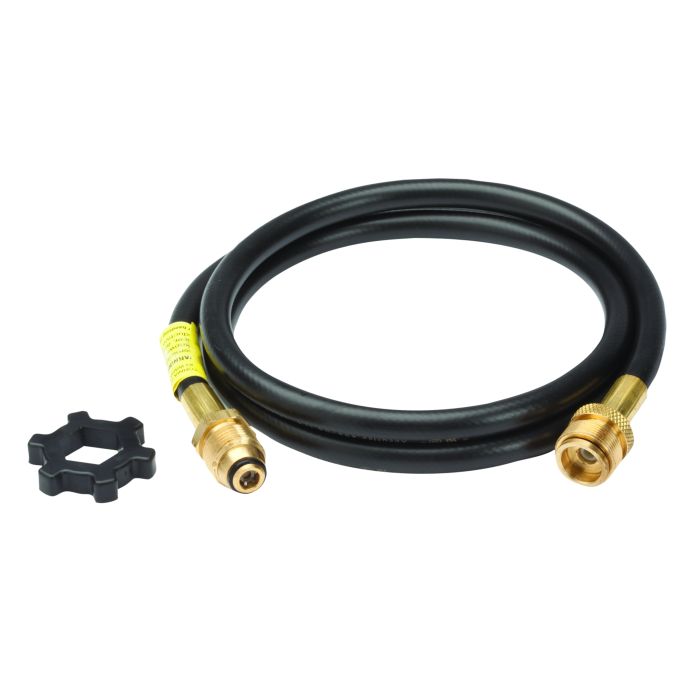5ft Propane Hose Assembly (POL x Male 1in20 Throwaway Cylinder Threads) Bulk