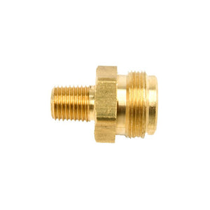 Propane Adapter (1/4in Male Pipe x 1in20 Male Throwaway Cyl Threads) Bulk