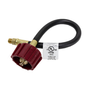 18in Red Acme Flexible Pigtail Hose Assembly