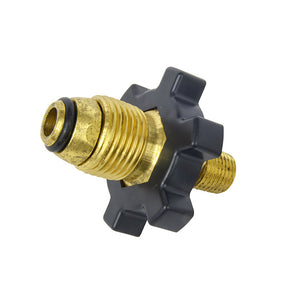 Excess Flow Soft Nose P.O.L. w/ Handwheel x 1/4in Male Pipe Thread