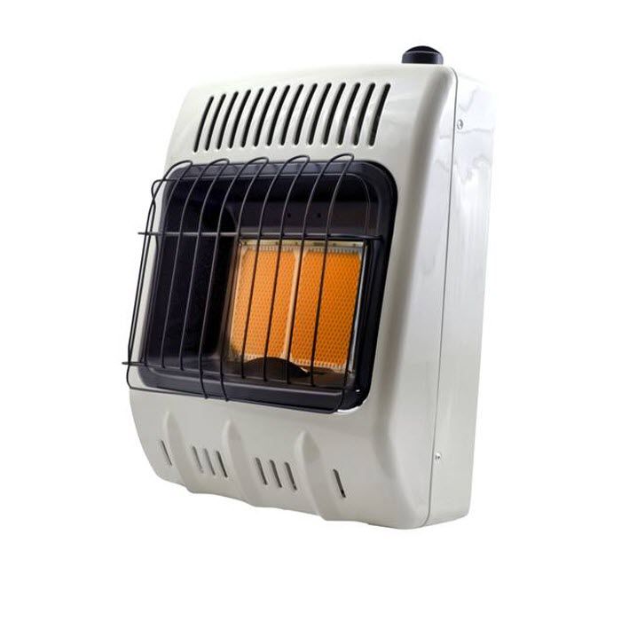 10 000 Btu Vent Free Radiant Propane Heater With Thermostat - Are Ventless Gas Wall Heaters Safe
