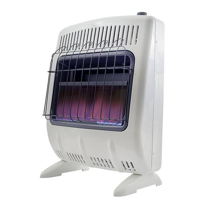 30 000 Btu Vent Free Blue Flame Natural Gas Heater With Thermostat And Blower - Gas Ventless Wall Heaters
